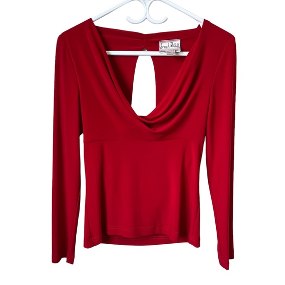 Joseph Ribkoff Tops - Joseph Ribkoff Long Sleeve Sequin Cowl Scoop Neck Top. SIZE 8